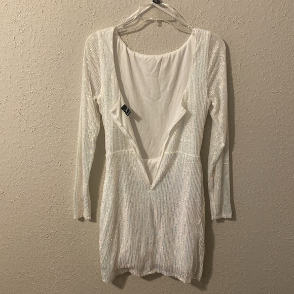Windsor Ivory/White Sequined minidress - Picture 5 of 6